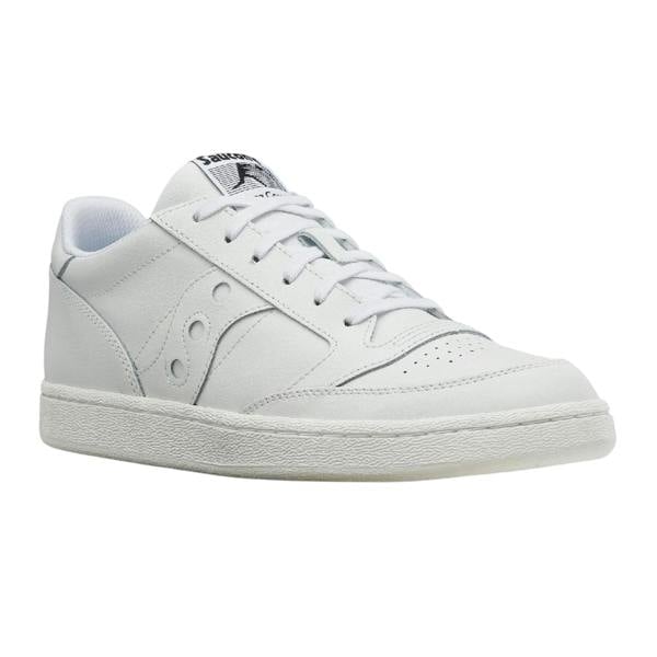 Saucony Mens Jazz Leather Court Trainers - White - 