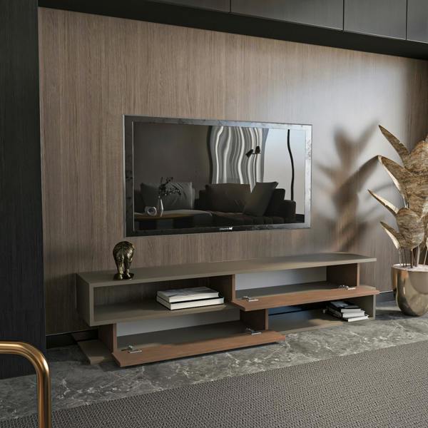 Decorotika Cortez Modern Tv Stand Tv Unit TV Cabinet for Tv's up to 72"