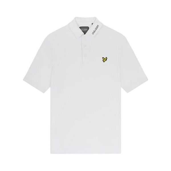 Lyle & Scott Mens Tech Golf Polo Shirt - White