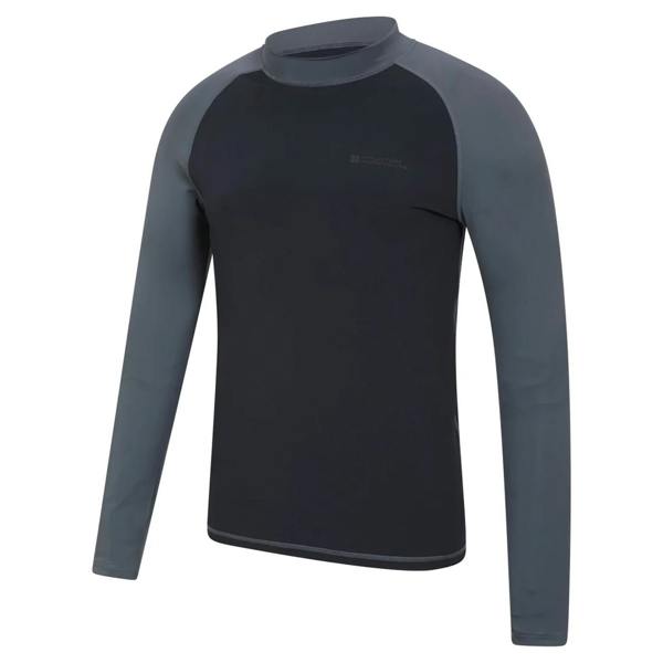 Animal Mens Long-Sleeved Rash Top - Monochrome - 