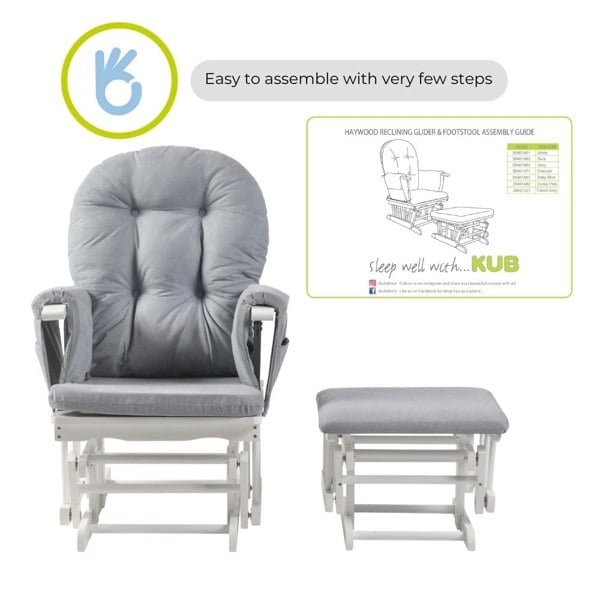 Haywood reclining nursing chair cloud grey instructions