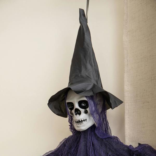 Samuel Alexander 1.2m Motion Activated Light up Halloween Hanging Wailing Ghoul with LEDs