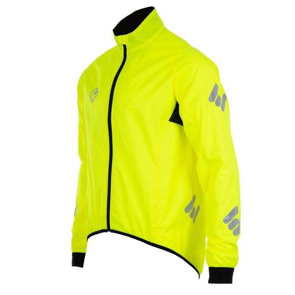 ETC Unisex Arid Weatherproof Reflective Cycling Rain Jacket - Yellow