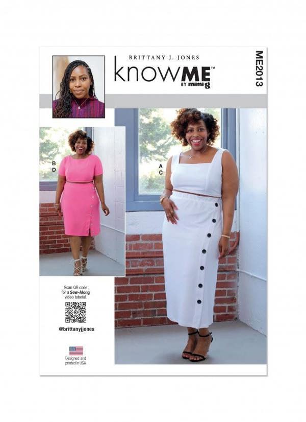 Know Me Sewing Pattern 2013, Tops, Skirts for Women, W2 (20W-22W-24W-26W-28W) - Intermediate