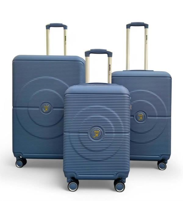 Infinity Luggage Robust ABS Hard Shell 8 Wheels Luggage Travel Holiday Cabin Suitcase Set