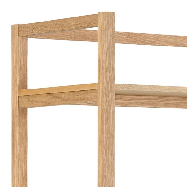 Furniture To Go Ludza Rectangular Bookcase With 6 Shelves in Oak