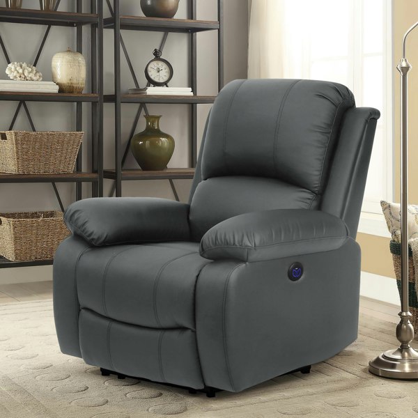 Comfy Living PU Leather Electric Reclining Sofa set