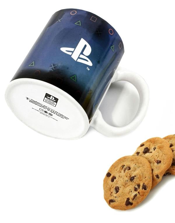 Vanilla Underground PlayStation Womens Black Logo Print Heat Changing Mug (One Size) [dis]