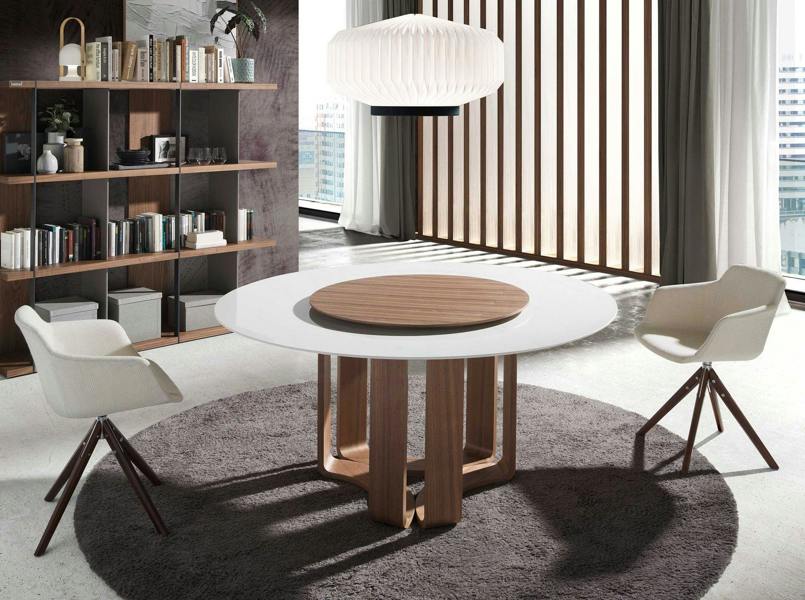Angel Cerdá Beige Fabric Swivel Chair 4059