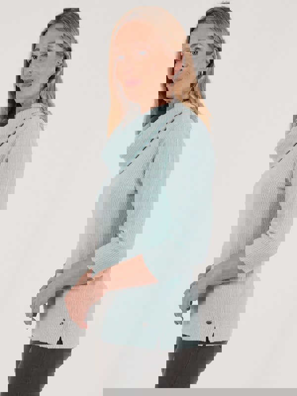 PennyPlain Ribbed Cowl Top - Mint