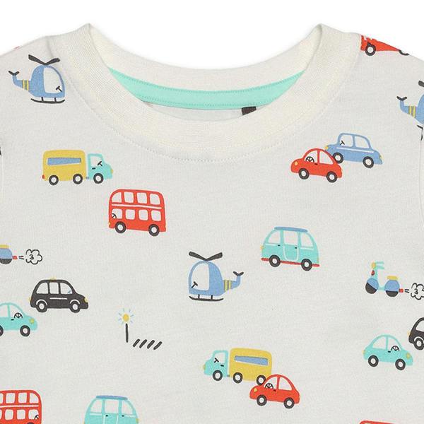 Mini Cuddles Baby Boys 3pk Printed T-Shirts, Multicolour