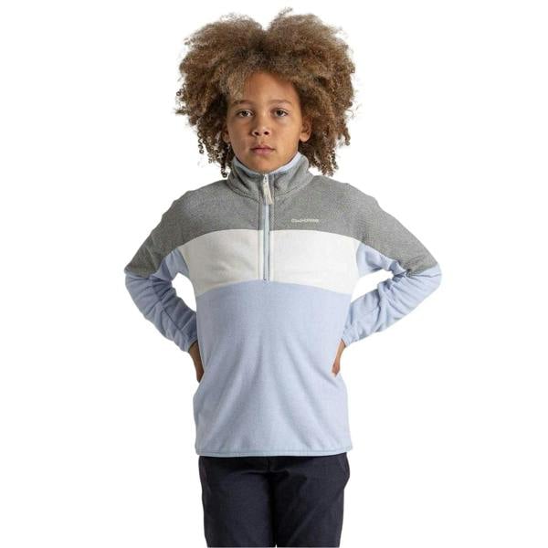 Craghoppers Childrens/Kids Zip Neck Sweatshirt - Autumn/Grey Marl - 