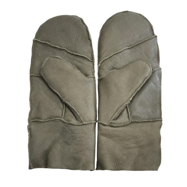 Infinity Leather Womens Genuine Real Sheepskin Leather Mittens Warm Gloves
