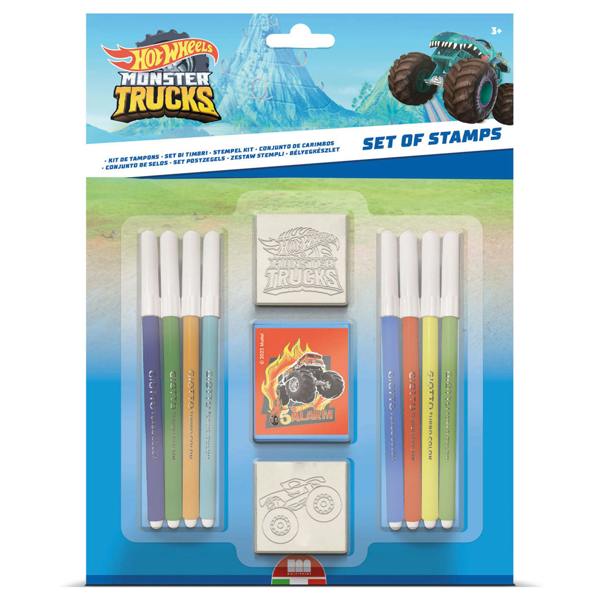 Hot Wheels Blister Pack 2 Stamps – Kids Craft & Stationery Set
