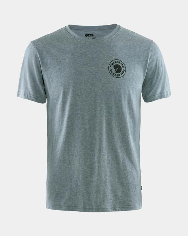 Fjallraven 1960 Logo Mens T-Shirt - Uncle Blue-Melange 520-999 - CHO - Designer Mens Logo T-Shirts