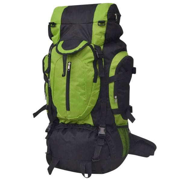 Berkfield Hiking Backpack XXL 75 L Black and Green