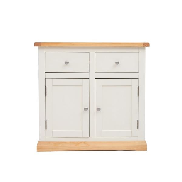 Trevi Off White 2 Drawer 2 Door Sideboard Chrome Knob