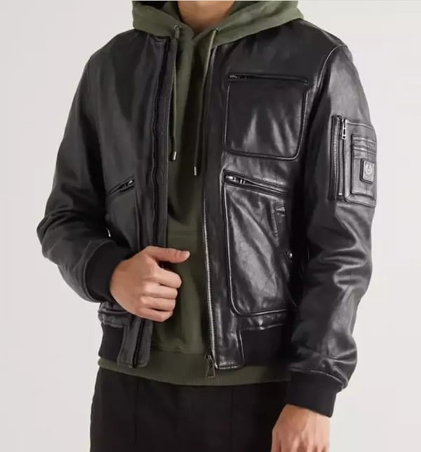 Belstaff Finsbury Leather Jacket in Small - Black