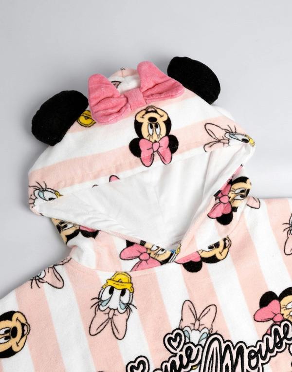 Vanilla Underground Disney Girls Pink Minnie And Daisy Poncho Towel (One Size)