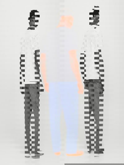 Jack & Jones BASIC TEE Mens Pyjama Set White