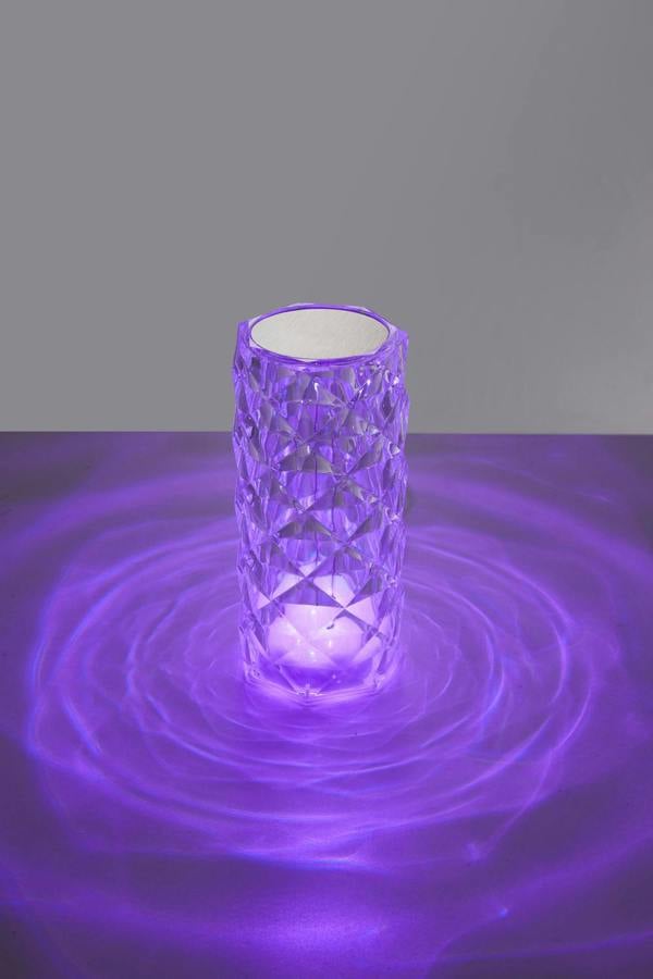 Acrylic RGB Dimmable Table Lamp Bedside Lighting Decor with Remote Control