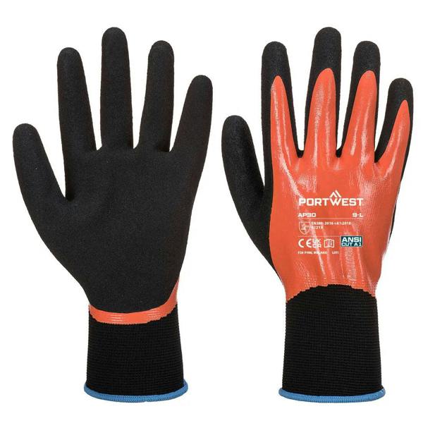 Grip 15 Nitrile Foam Aqua Glove  (Pack of 12) - Hi-Vis Trousers