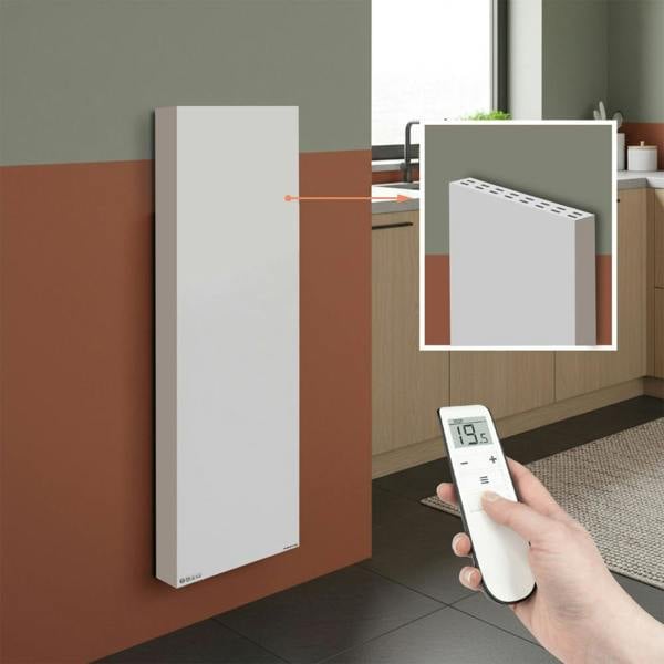 Mirrorstone Heating Mirrorstone 1400W Air Infrared + Convection Vertical Heating Panel With Remote