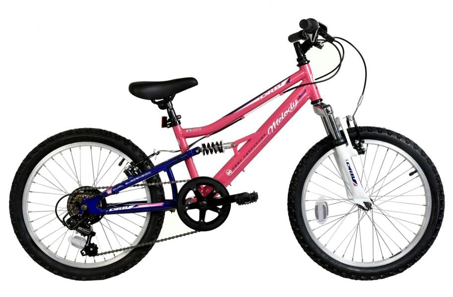 Dallingridge Melody 20" Girls Full Suspension Mountain Bike - Pink/Blue