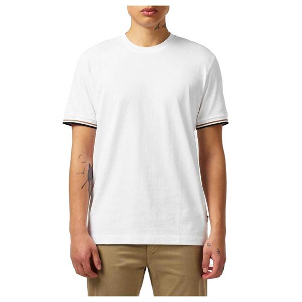 Boss Mens Hbb Thompson 04 Premium Cotton Regular T-Shirt - White - 