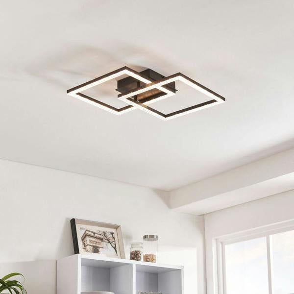 Pagazzi Lighting Lucia Black LED Flush Ceiling Light