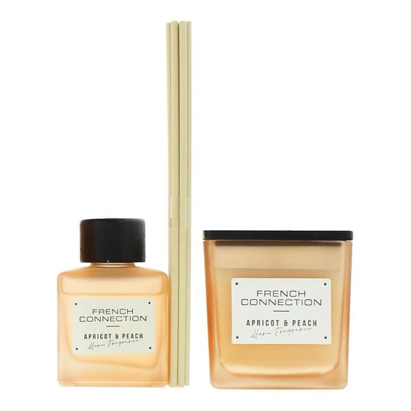 French Connection Autumn Collection Apricot & Peach  Diffuesr 100ml + Candle 200g