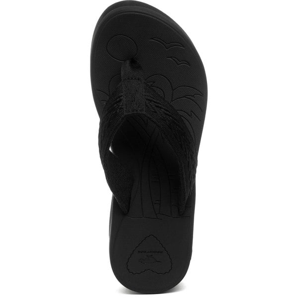Rocket Dog Tizzy Webbing Textile Women's Black Sandals