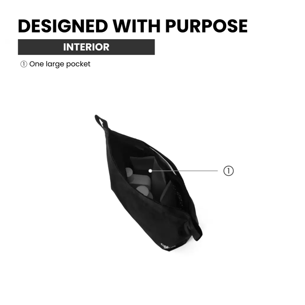 CabinZero Ultralight Wash Pouch 3.5L, Self Standing Design and Water Resistant Coating, Toiletry Bag