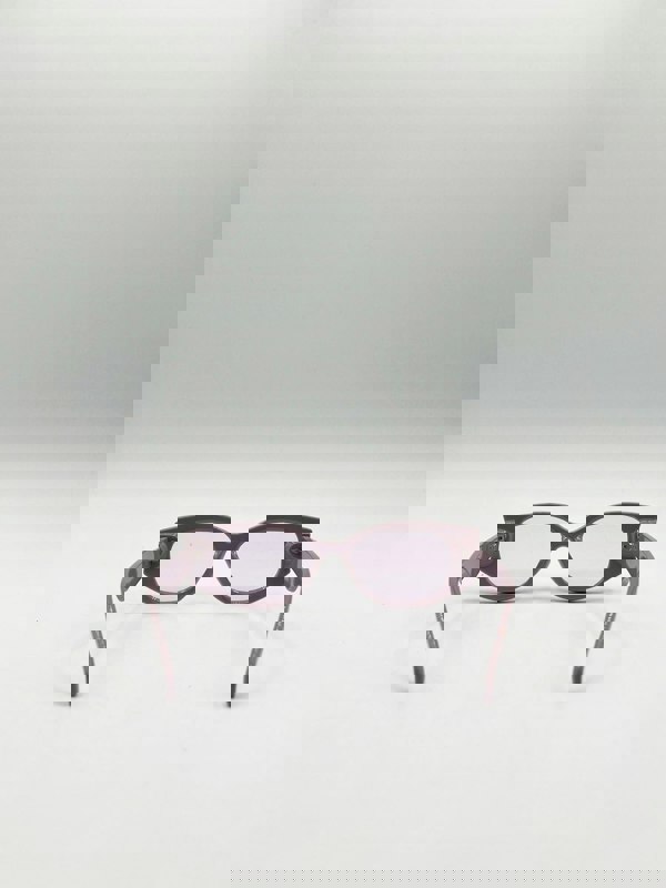 SVNX Oval Rectangular Vintage Sunglasses in Purple