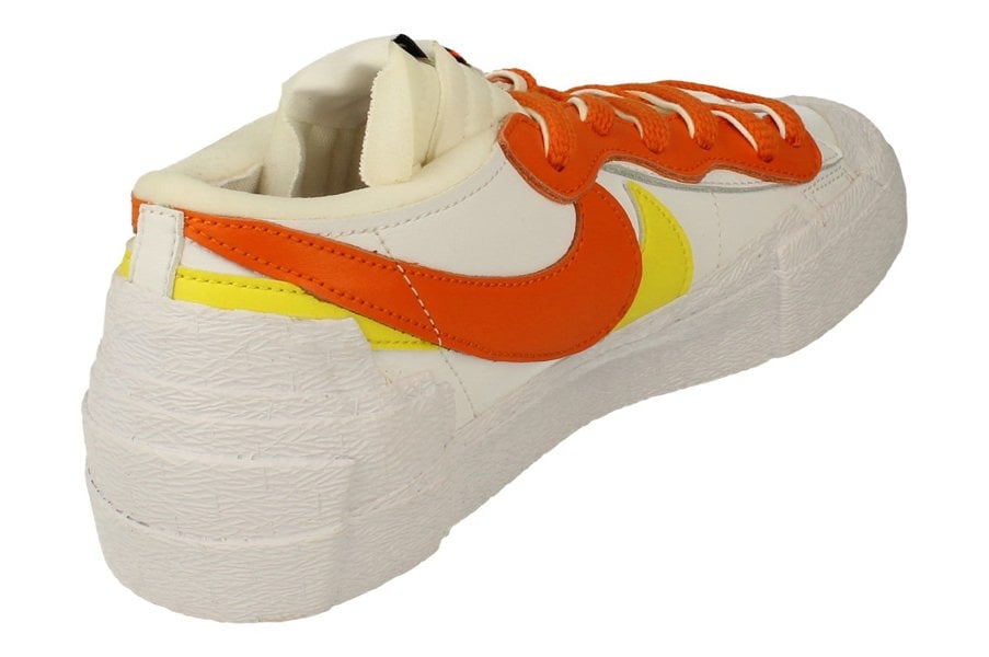 Nike Blazer Low / Sacai Mens Trainers Dd1877  100 - White Magma Orange White 100 - Photo 2