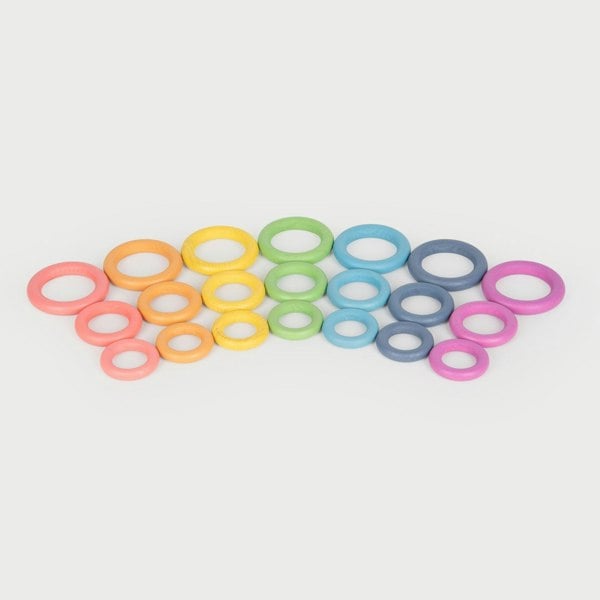 tickit Rainbow Wooden Rings