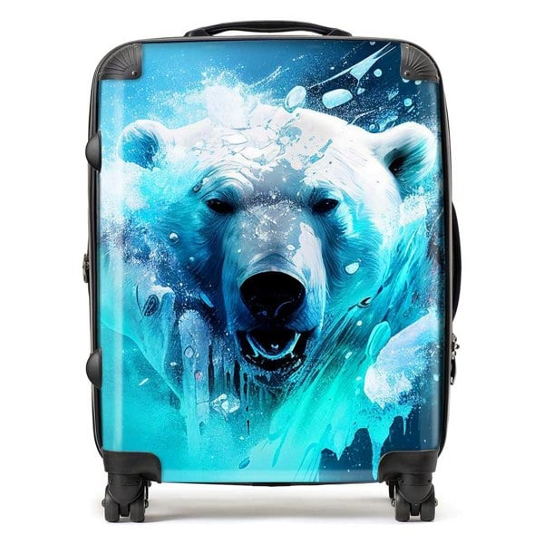 Warren Reed Polar Bear Face Splashart Suitcase