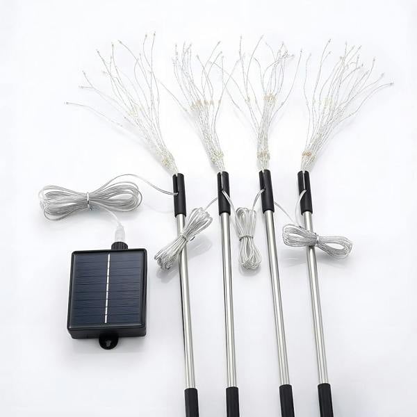 Milagro Dragon Solar Lamp Rgb Set Ip44 Stainless Steel