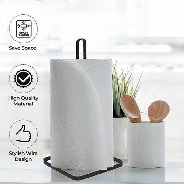 Top 3 Free Standing Kitchen Paper Holder Organiser Black