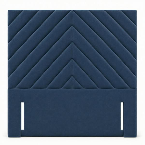 Great British Beds Kira Headboard - Blue Plush