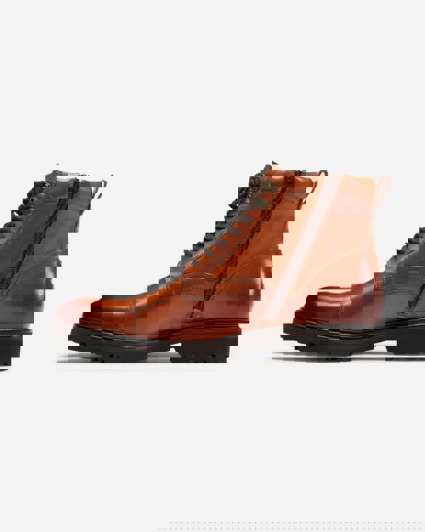 Oliver Sweeney Runcorn Mens Antiqued Calf Leather Brogue Boots - Tan