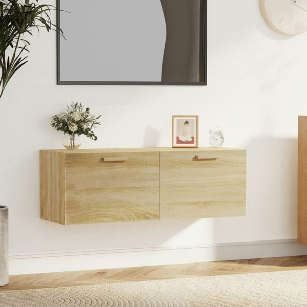 Berkfield Wall Cabinet Sonoma Oak 100x36.5x35 cm Engineered Wood