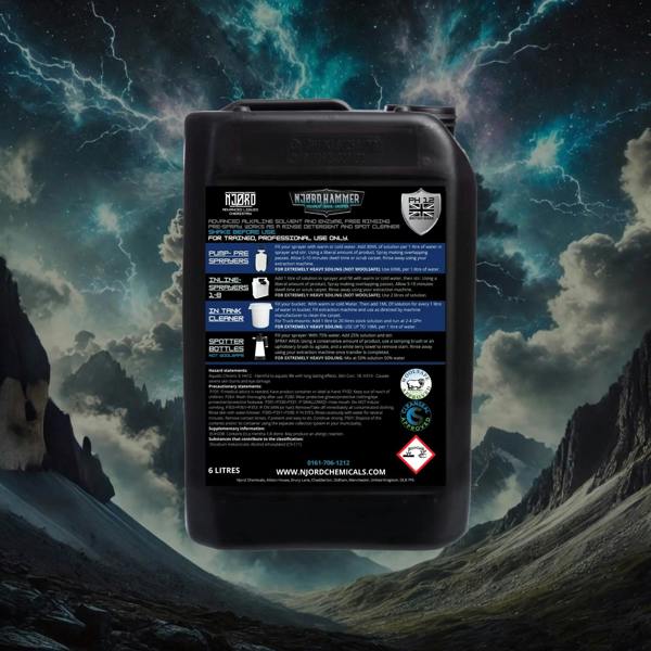Equip2clean NJORD HAMMER Professional Alkaline Carpet & Upholstery Cleaner