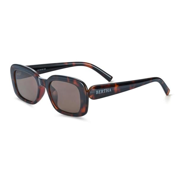 Bertha Cassie Polarized Sunglasses - Black/Black - BRSBR058C2