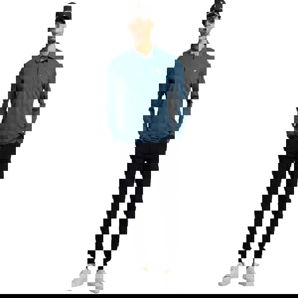 Lyle & Scott Concealed Button LS Polo Blue S