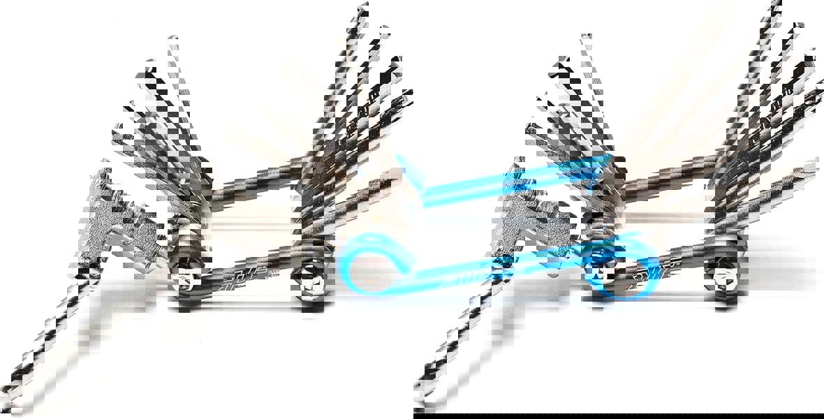 Awe 11 Piece CR-V Special Hardened Steel Micro Multi Function Pocket Tool Blue