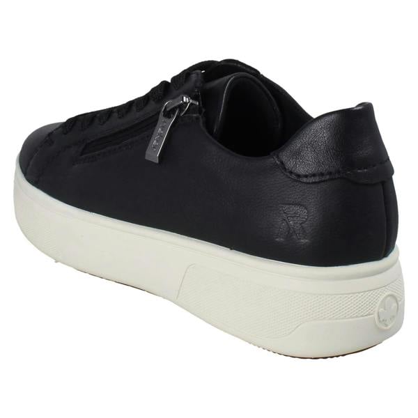 Rieker Womens Rieker Platform Lace Up Trainers With Side Zip M7701