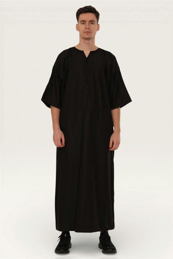 Infinity Leather Men's Ramadan Moroccan Gandoura Thobe Robe Djellaba Eid Jubba- TT-006
