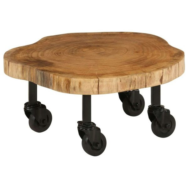 Berkfield Coffee Table Solid Acacia Wood 60x55x25 cm