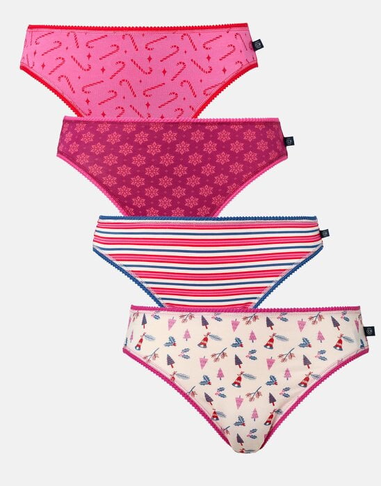 British Boxers Multipack! 4 Pairs of Women's Bamboo High Leg Knickers – Ding Dong Merrily